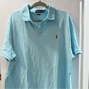 Polo by Ralph Lauren Men's Light Blue Polo Shirt